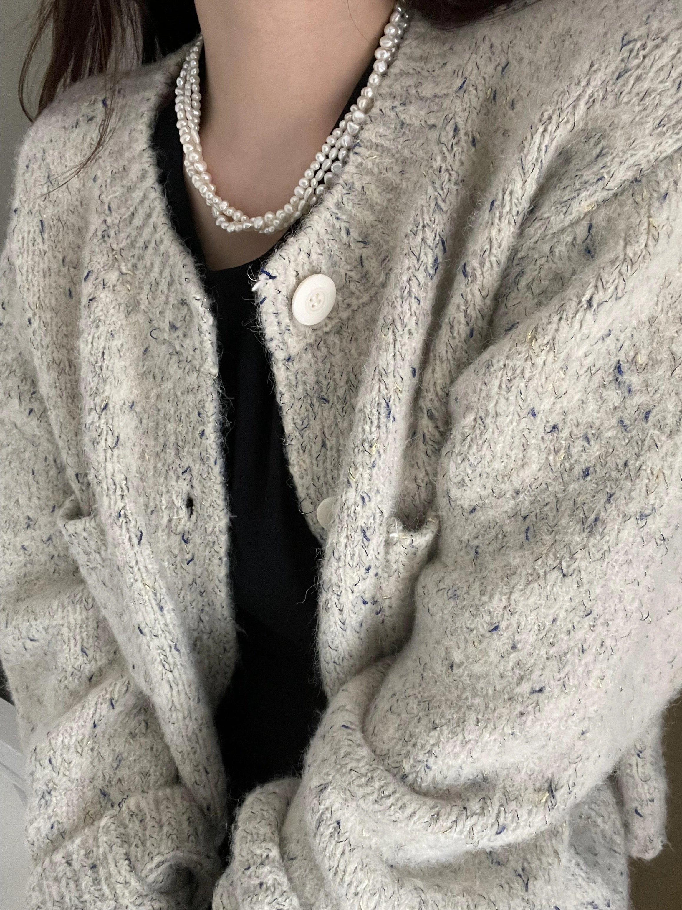 Multi-layered Natural Pearls Necklace