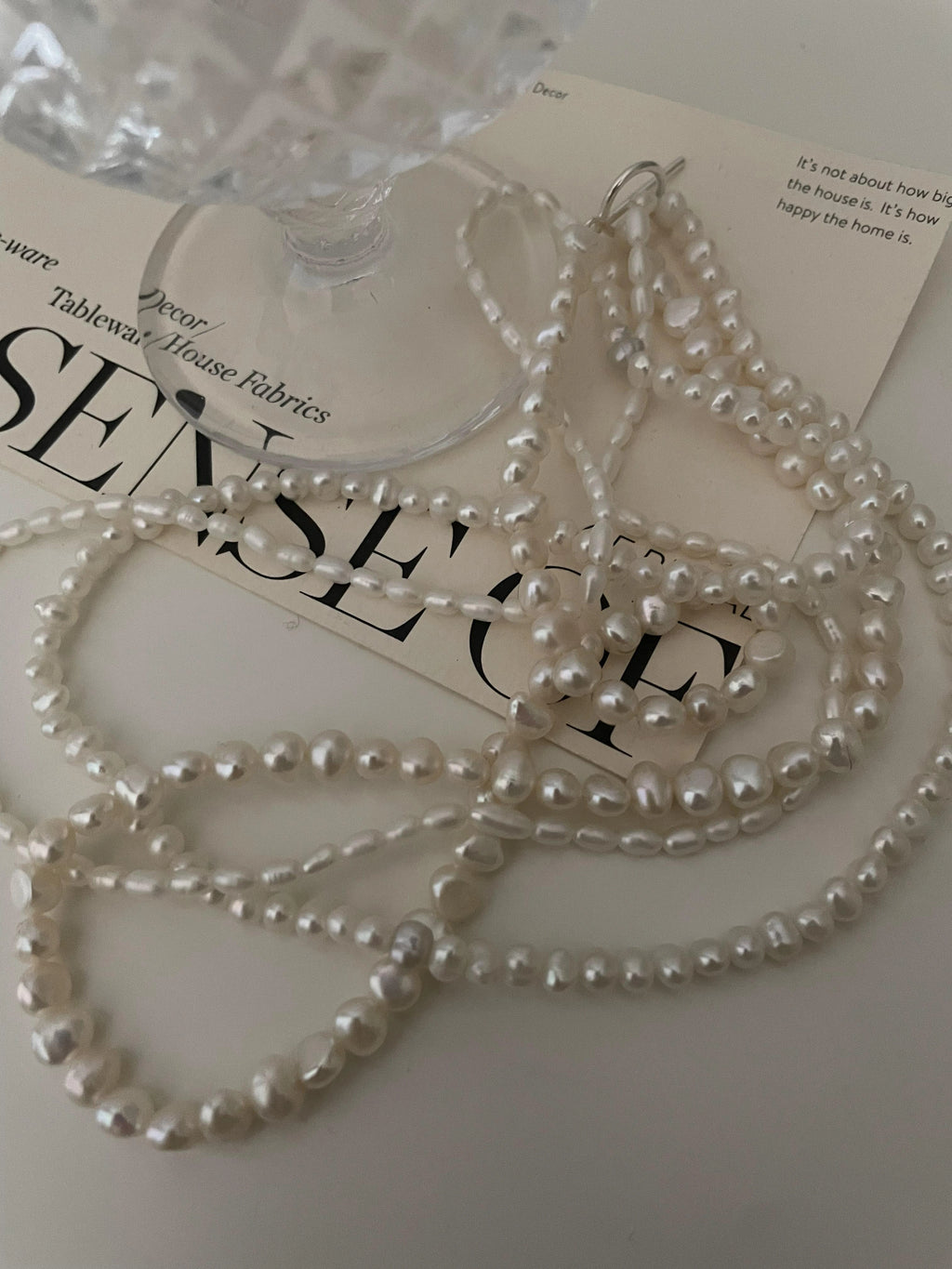 Multi-layered Natural Pearls Necklace