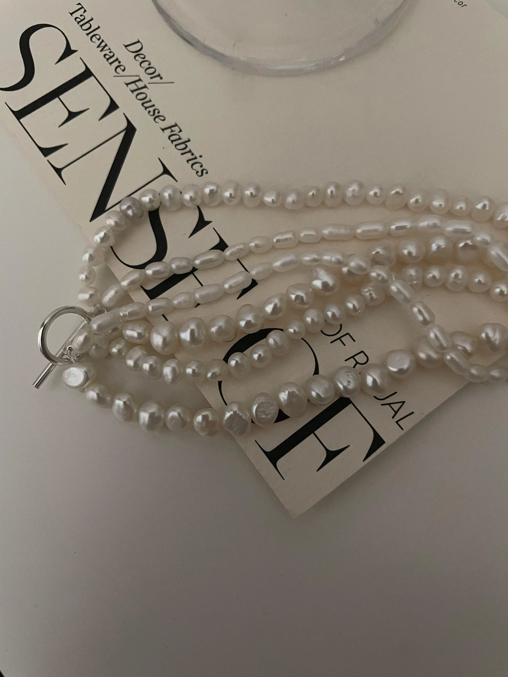 Multi-layered Natural Pearls Necklace