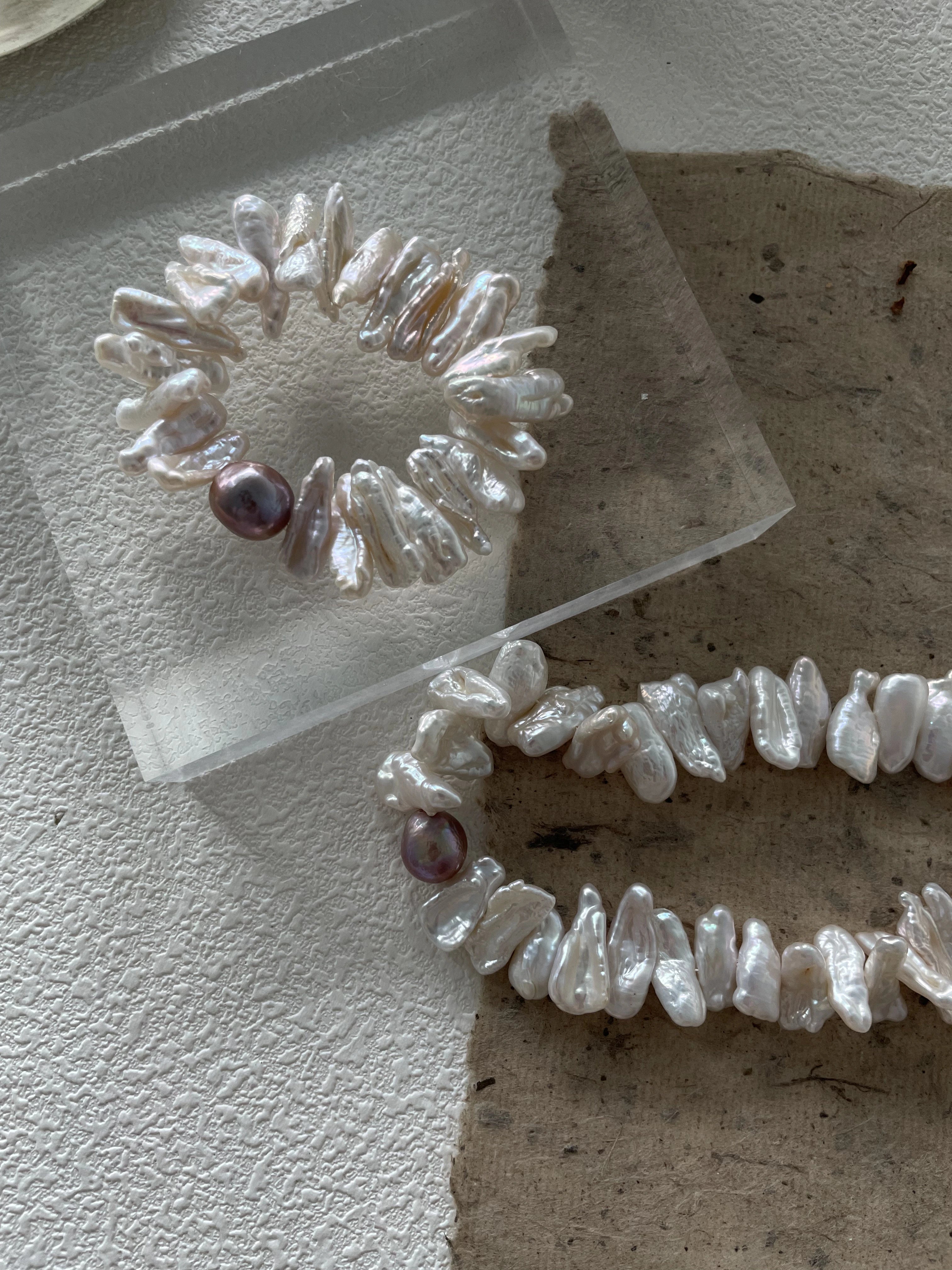 Sunflower Baroque Pearl bracelet