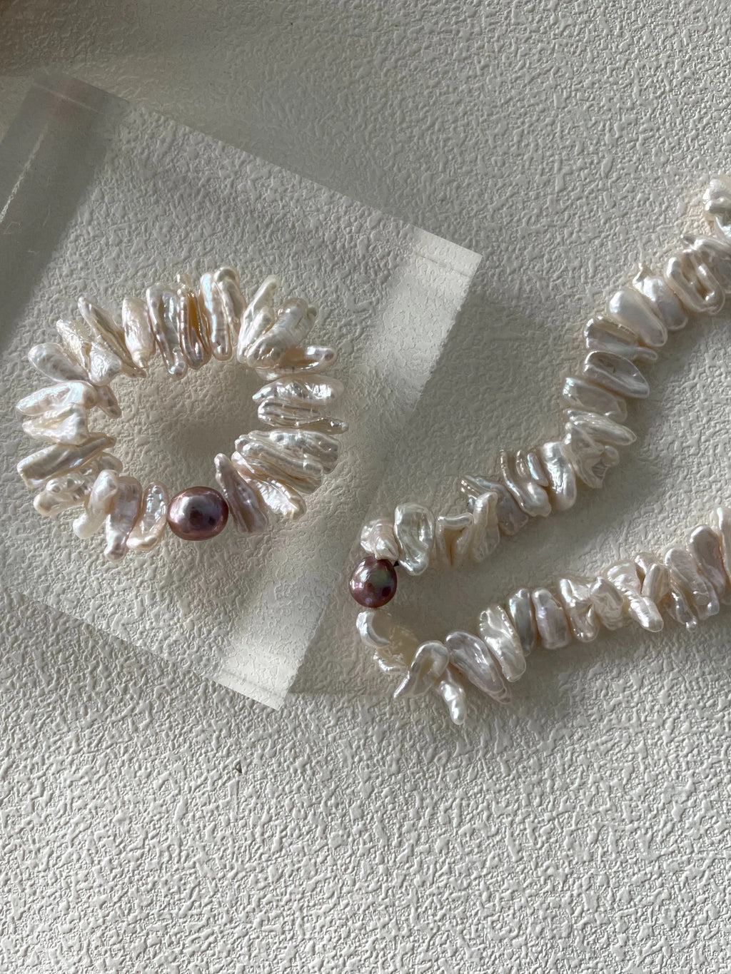 Sun Flower Baroque Pearls Necklace