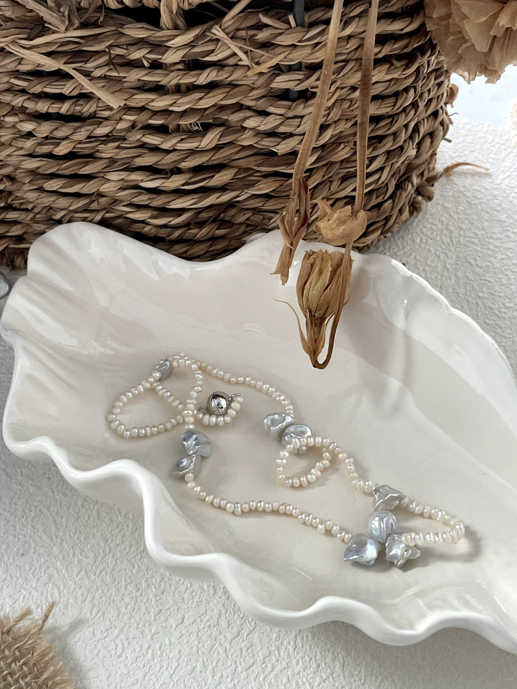 Stardust Baroque Pearls Necklace