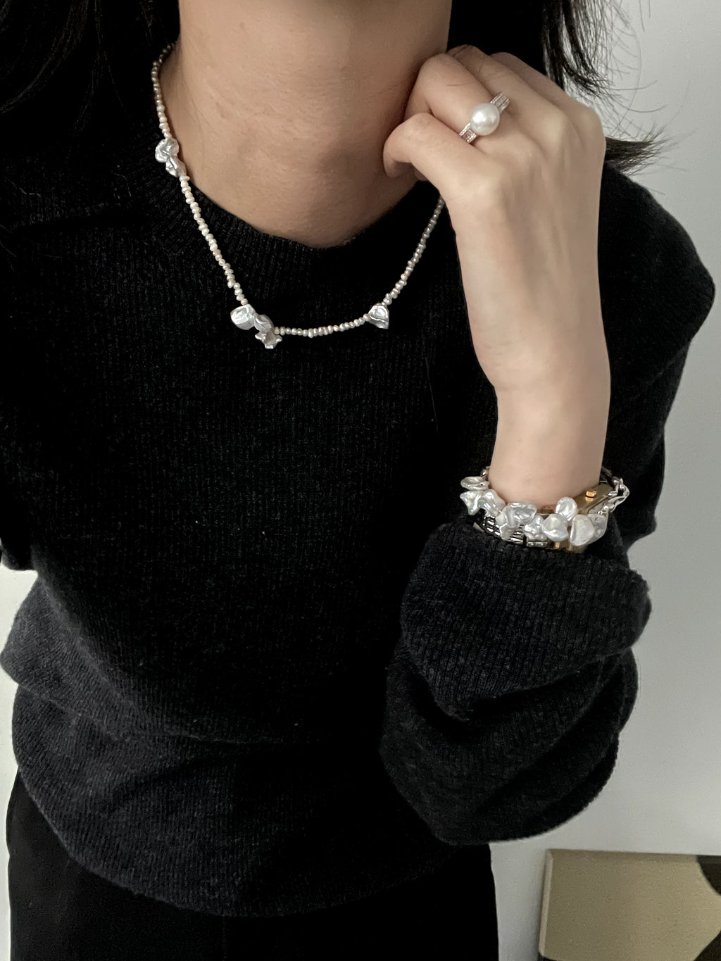 Stardust Baroque Pearls Necklace