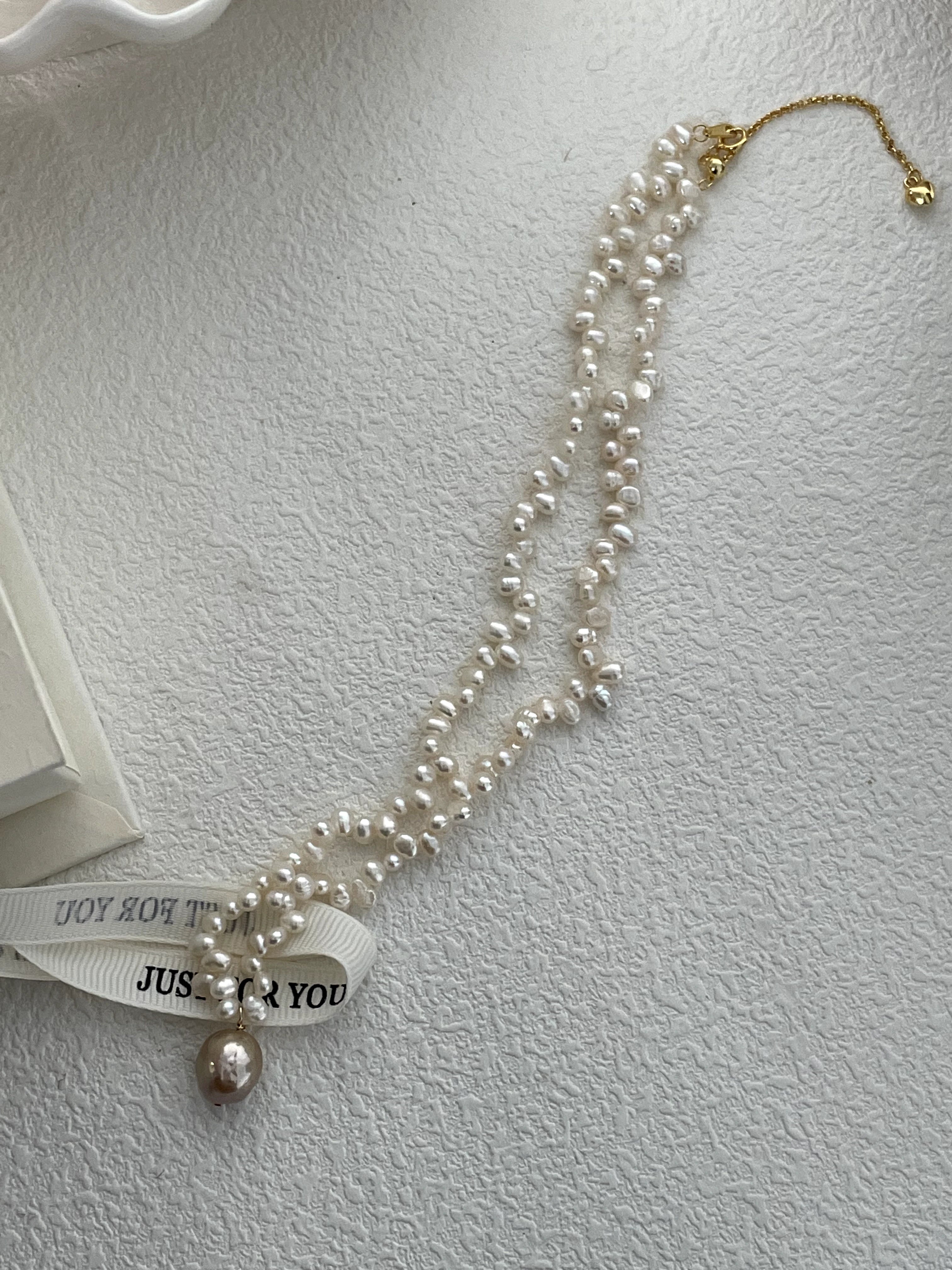 Blush Nebula Pearl Baroque Pearls Necklace