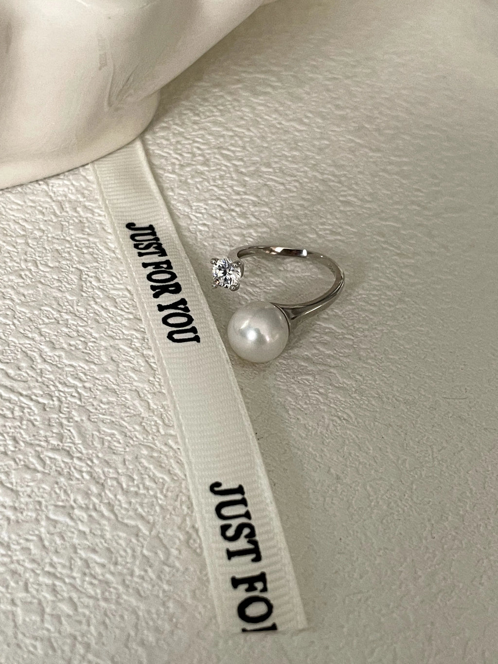 Lumina Baroque Pearl & Diamond Ring