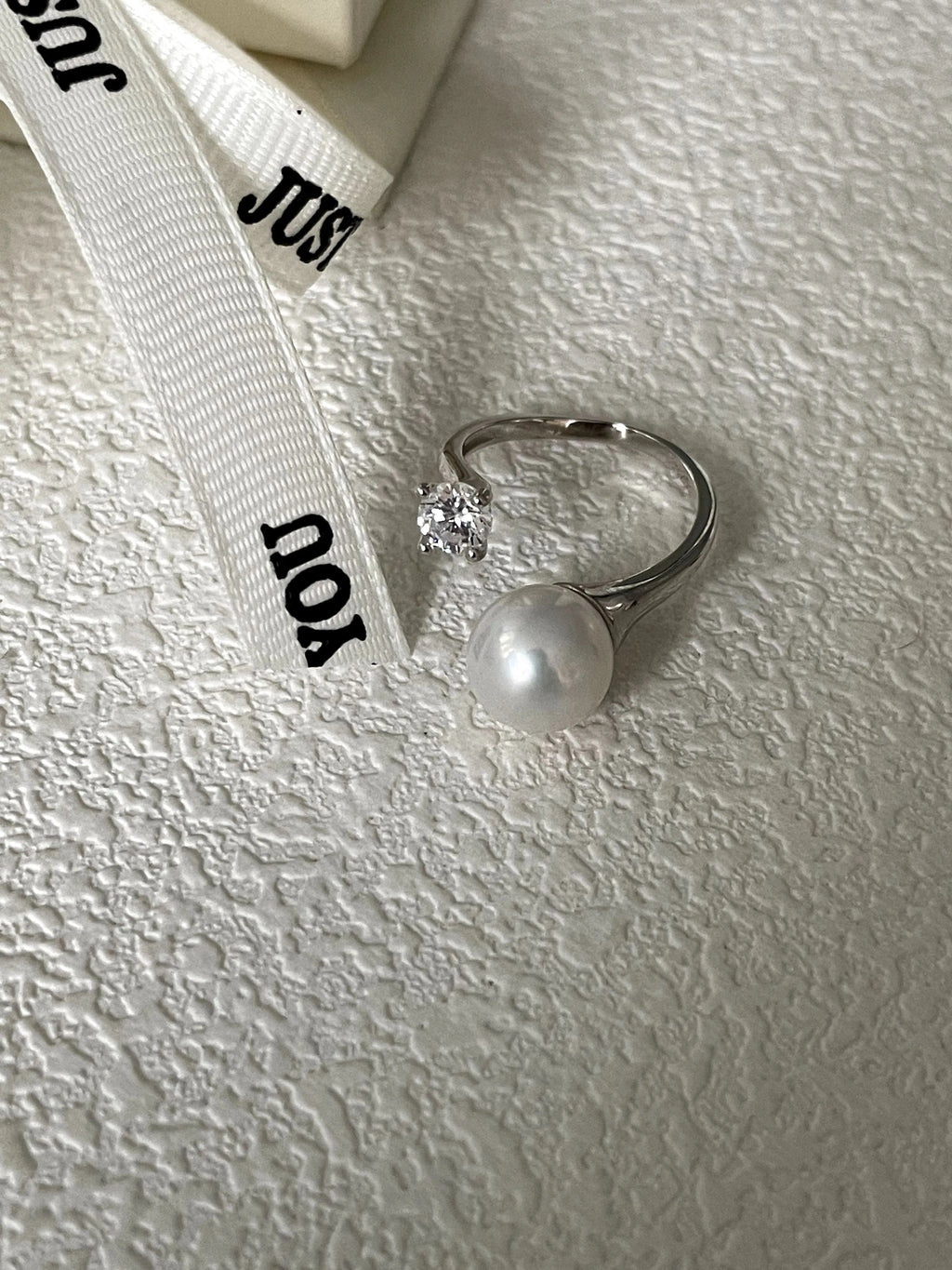 Lumina Baroque Pearl & Diamond Ring