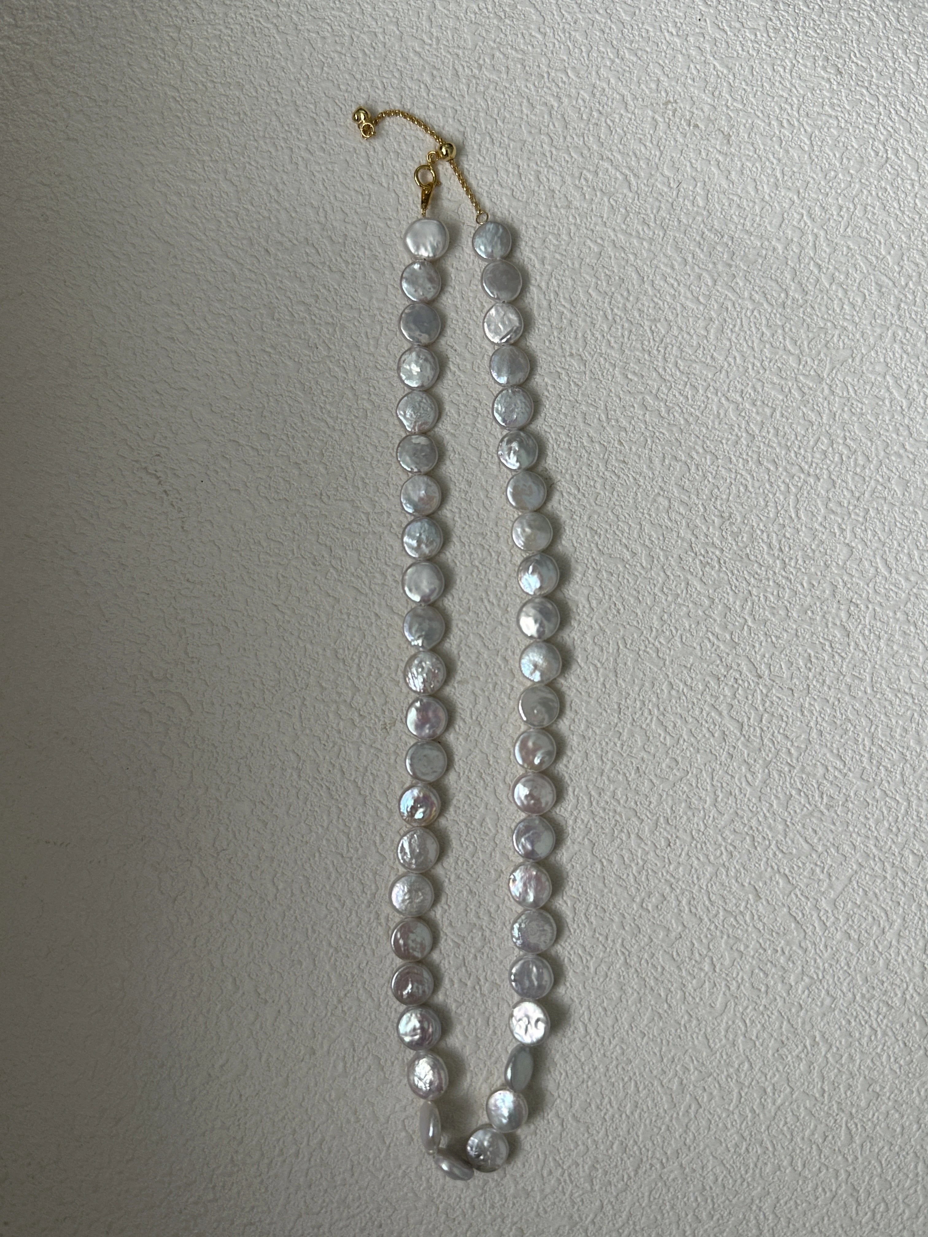 Athena's Baroque Disc Pearls Necklace