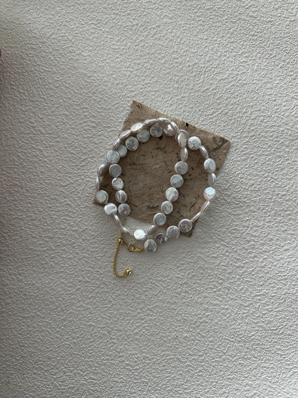 Athena's Baroque Disc Pearls Necklace