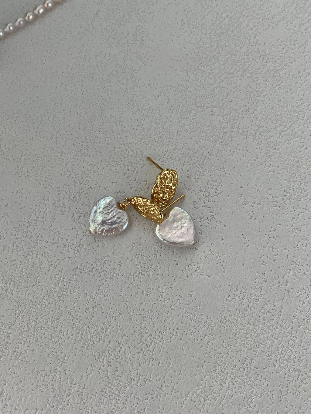 Luminous Heart Baroque Pearl Earrings