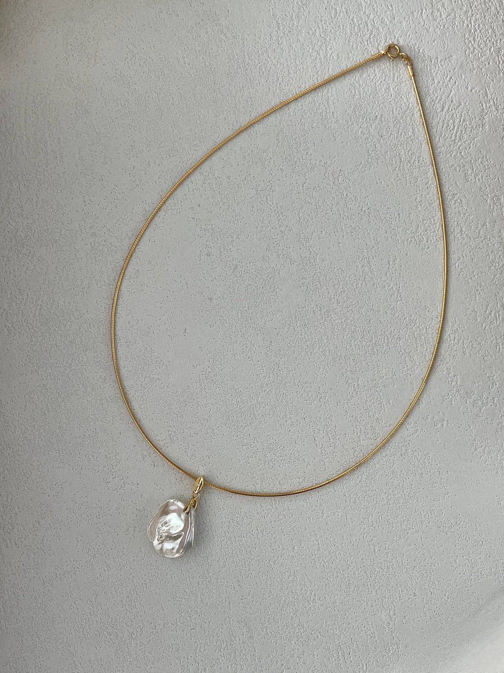 Petal Shaped Baroque Pearl Necklace