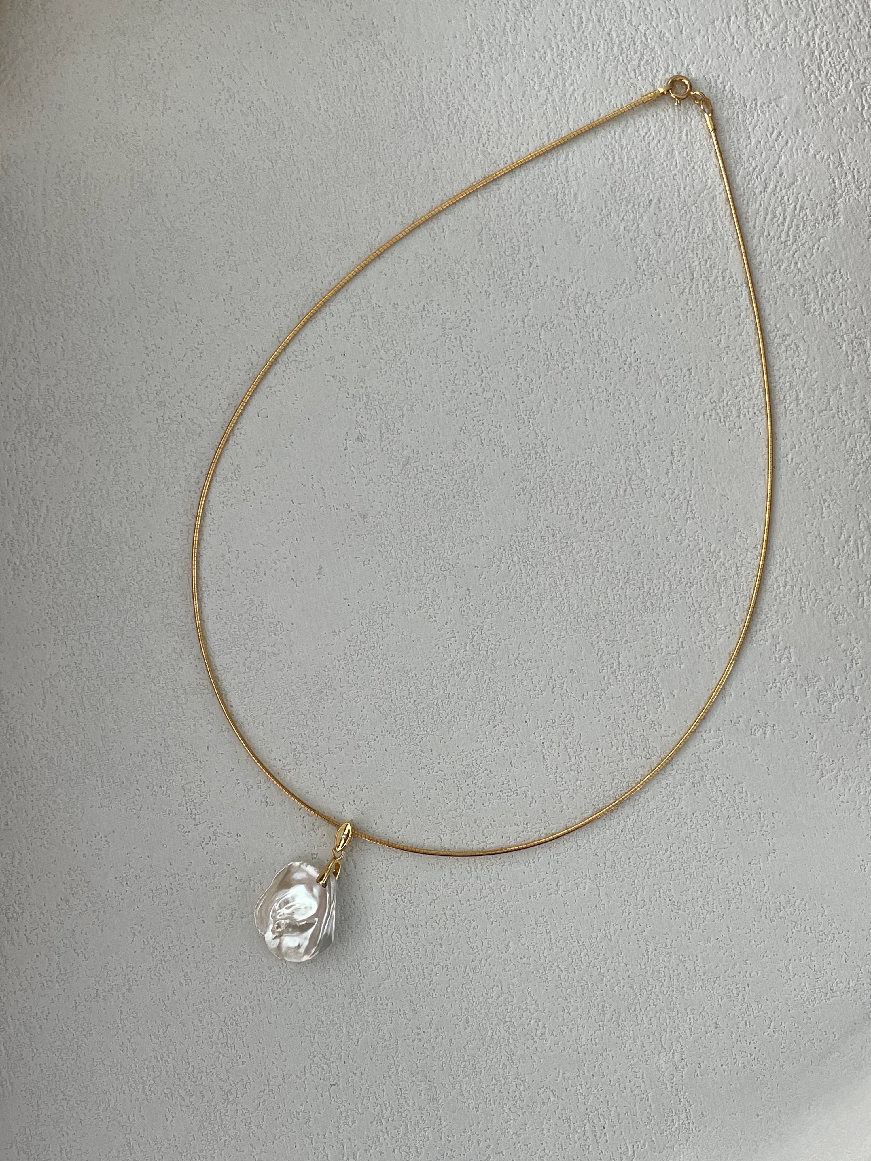 Petal Shaped Baroque Pearl Necklace