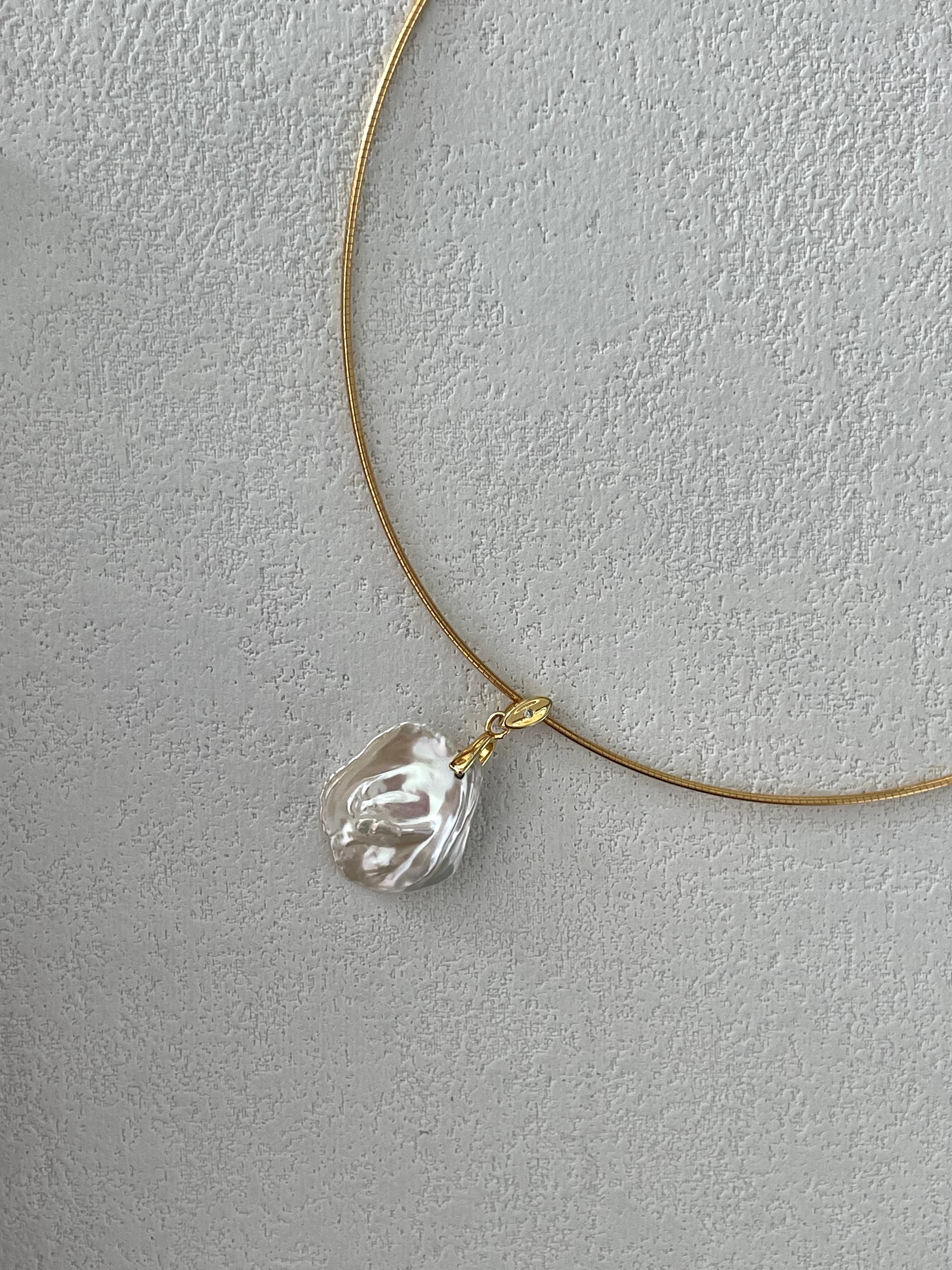 Petal Shaped Baroque Pearl Necklace