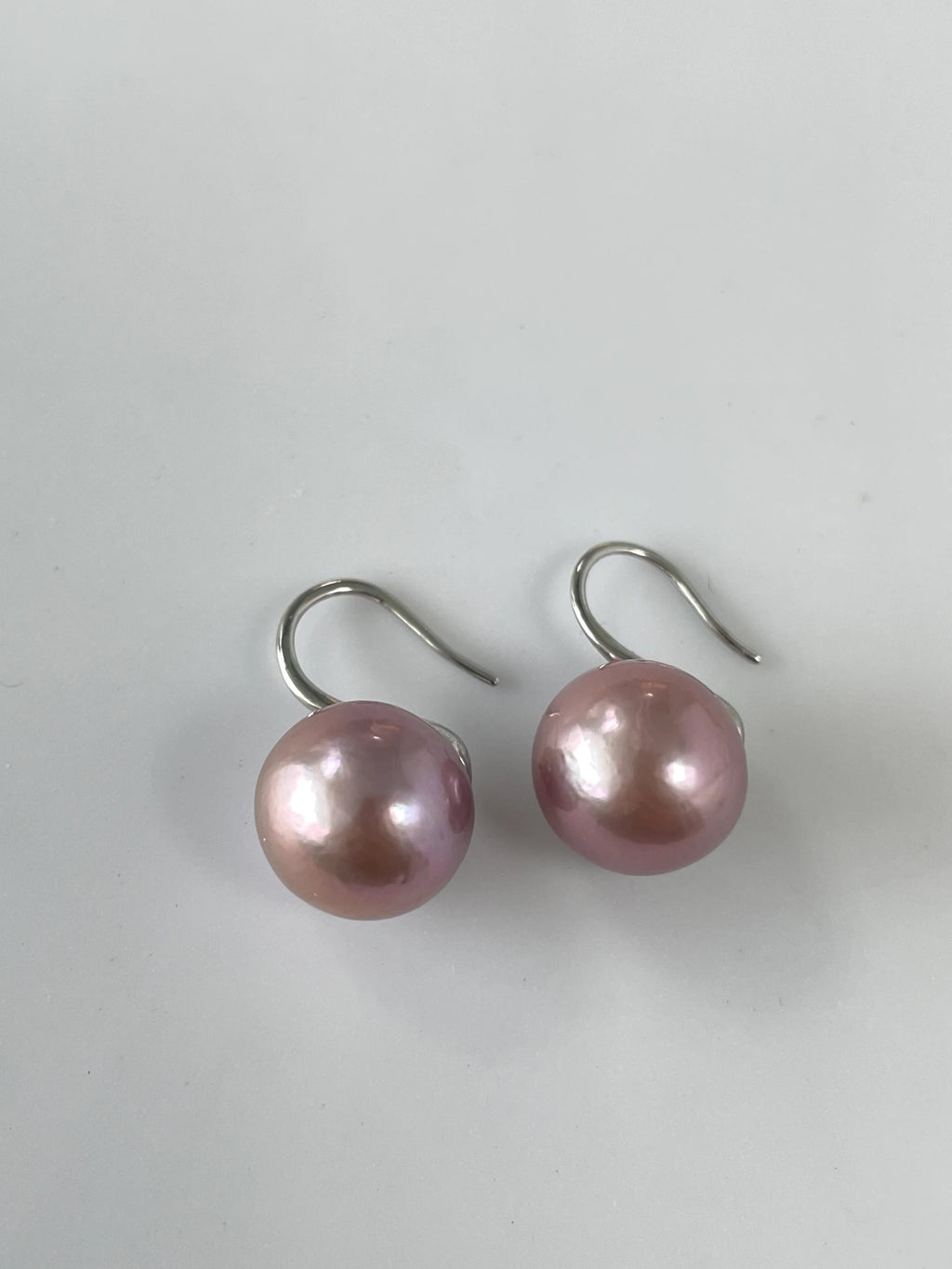 Purple Grape Round Baroque Pearl  Earrings