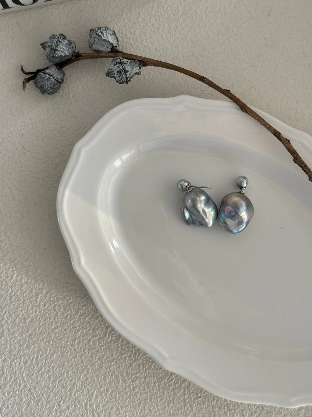 Madama Organic Glow Double-Baroque Pearl Earrings