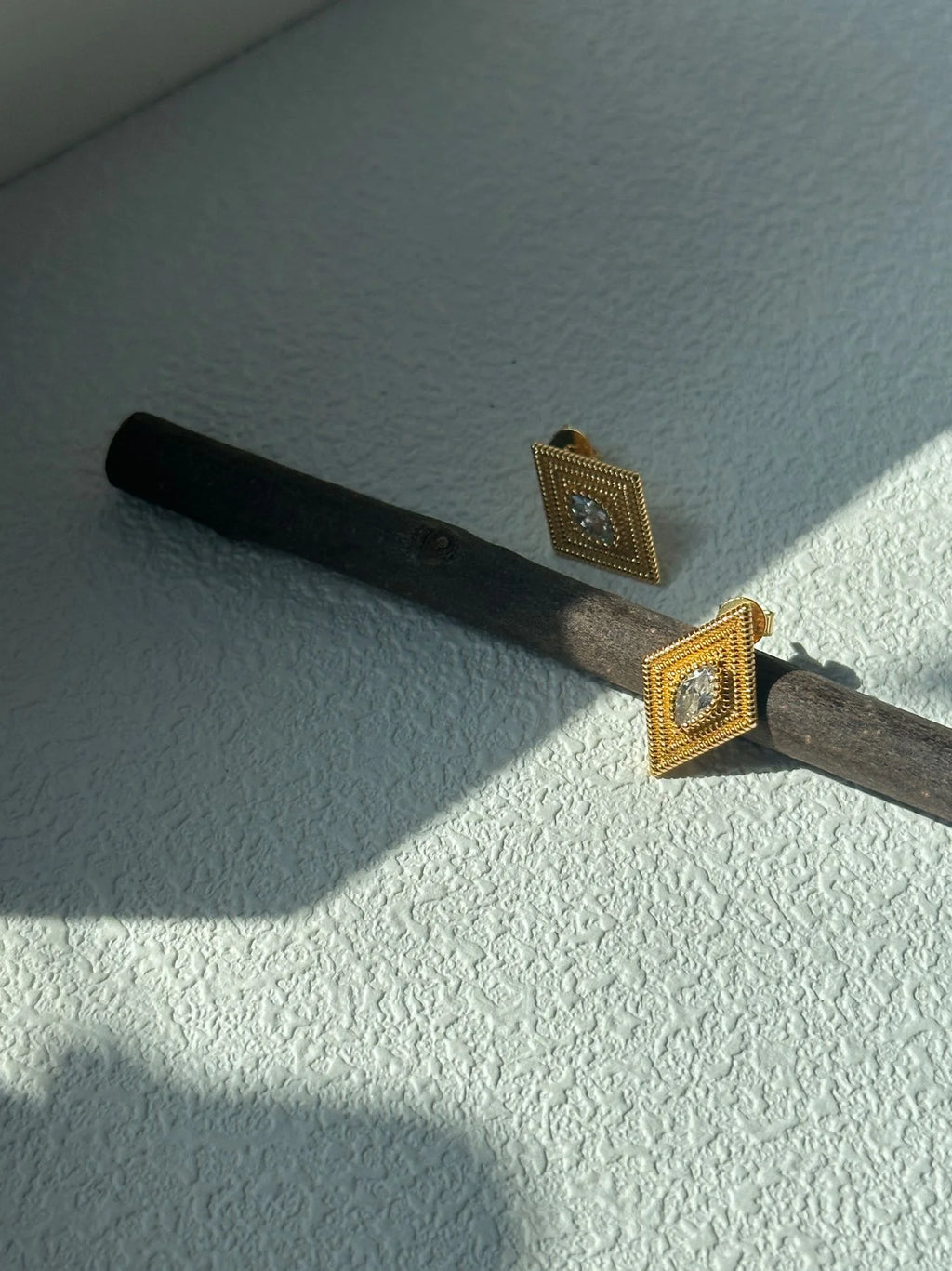 Greek Guardian Eye Rhombus Earrings