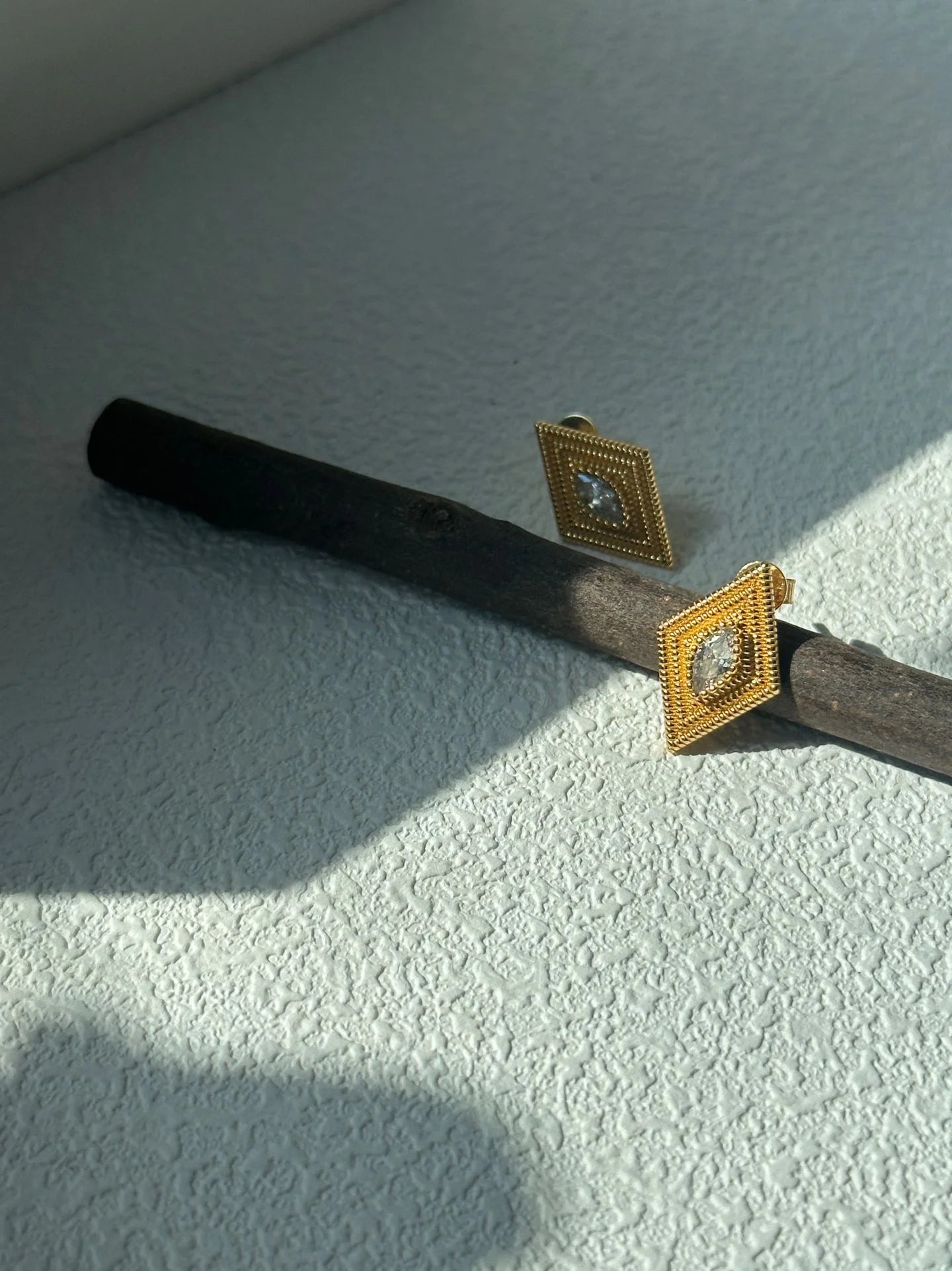 Greek Guardian Eye Rhombus Earrings