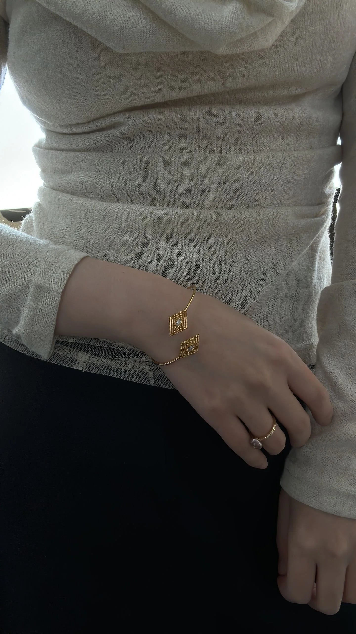 Greek Eye Bangle Bracelet