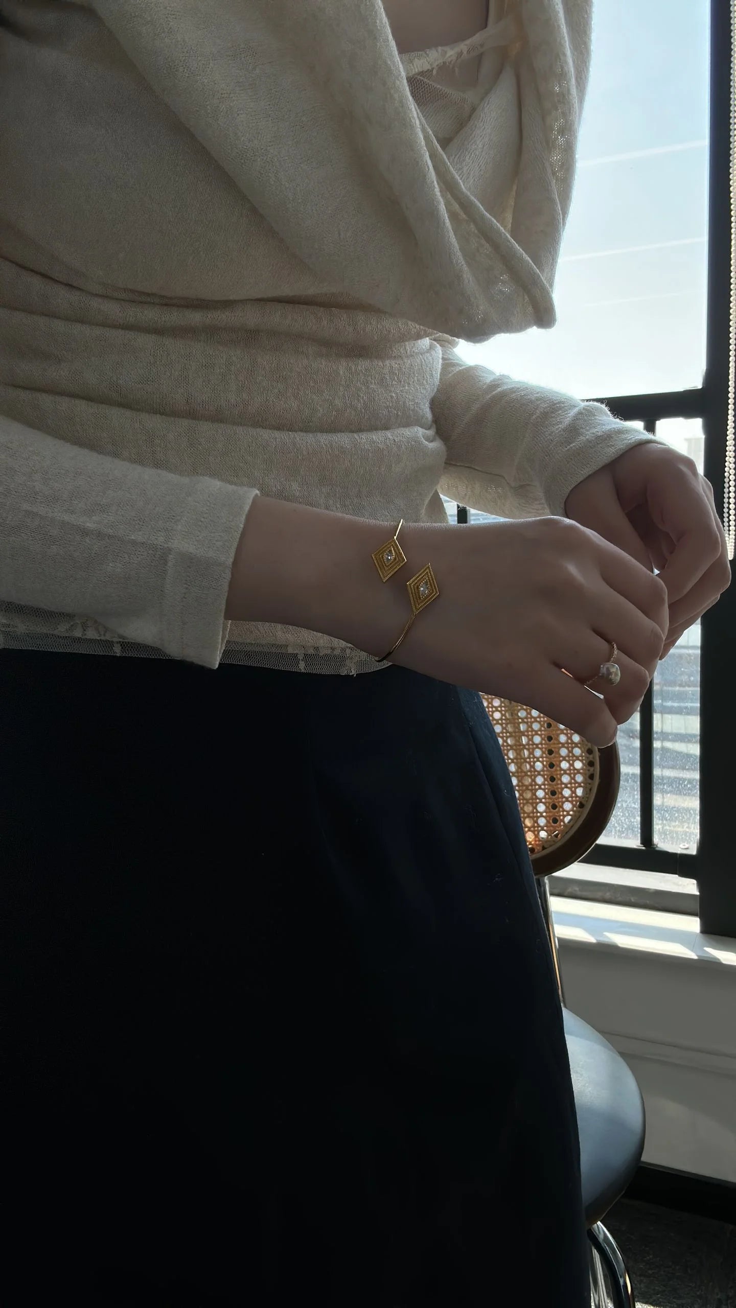 Greek Eye Bangle Bracelet