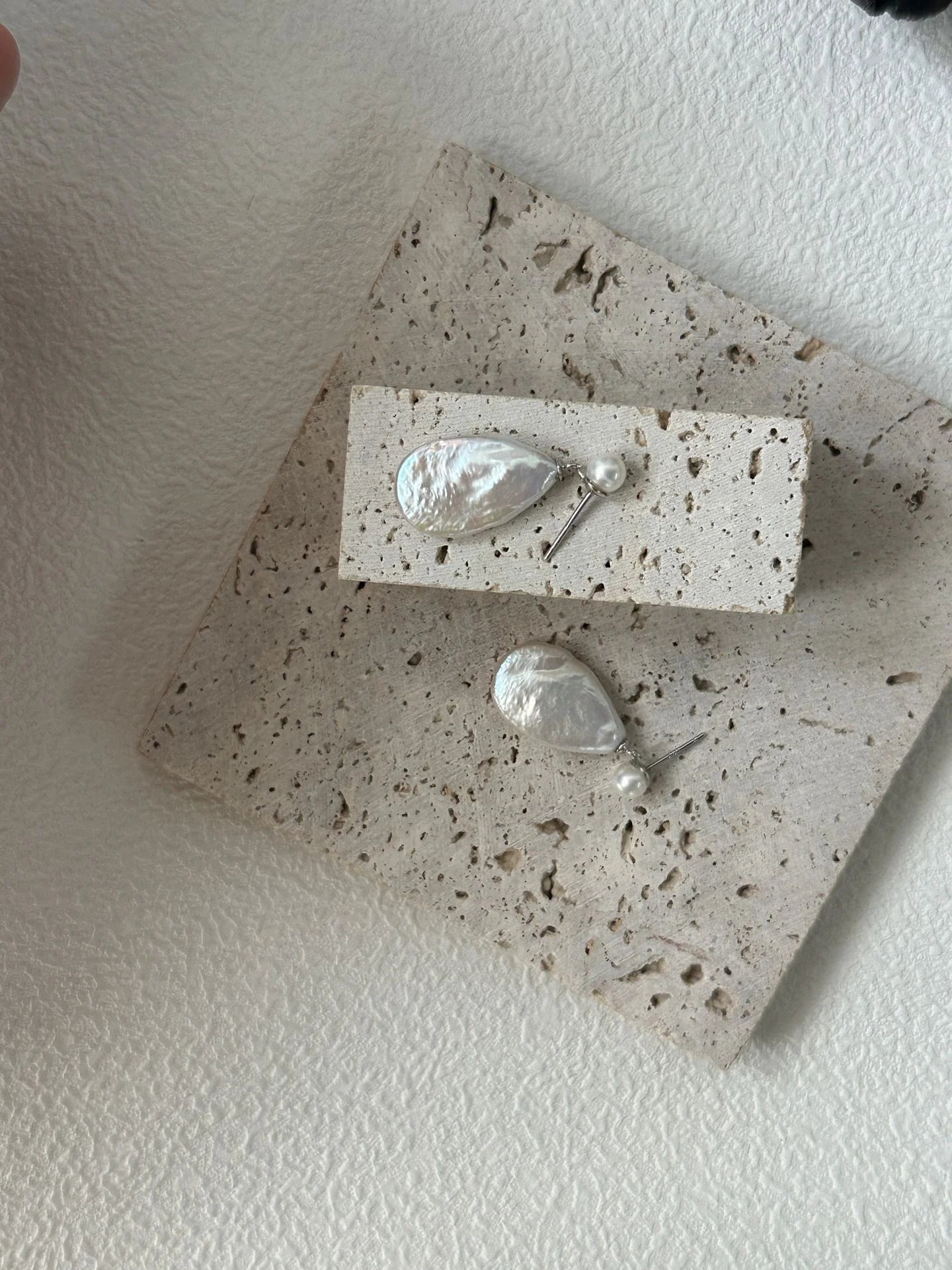 Dewdrop Baroque Pearl Earrings