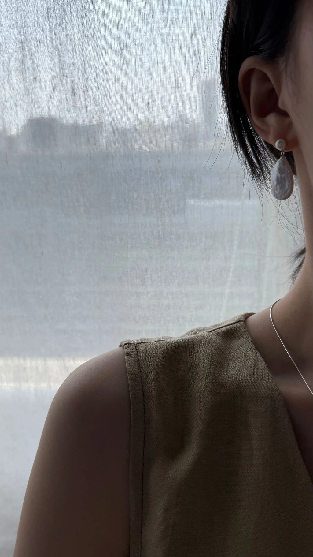 Dewdrop Baroque Pearl Earrings