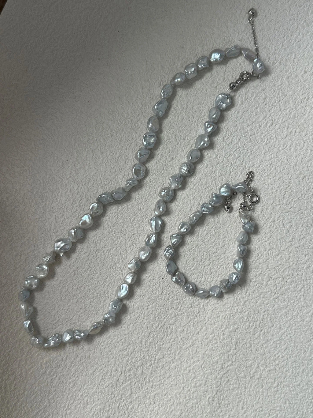 Blue-Blood Star Shard Pearl Necklace