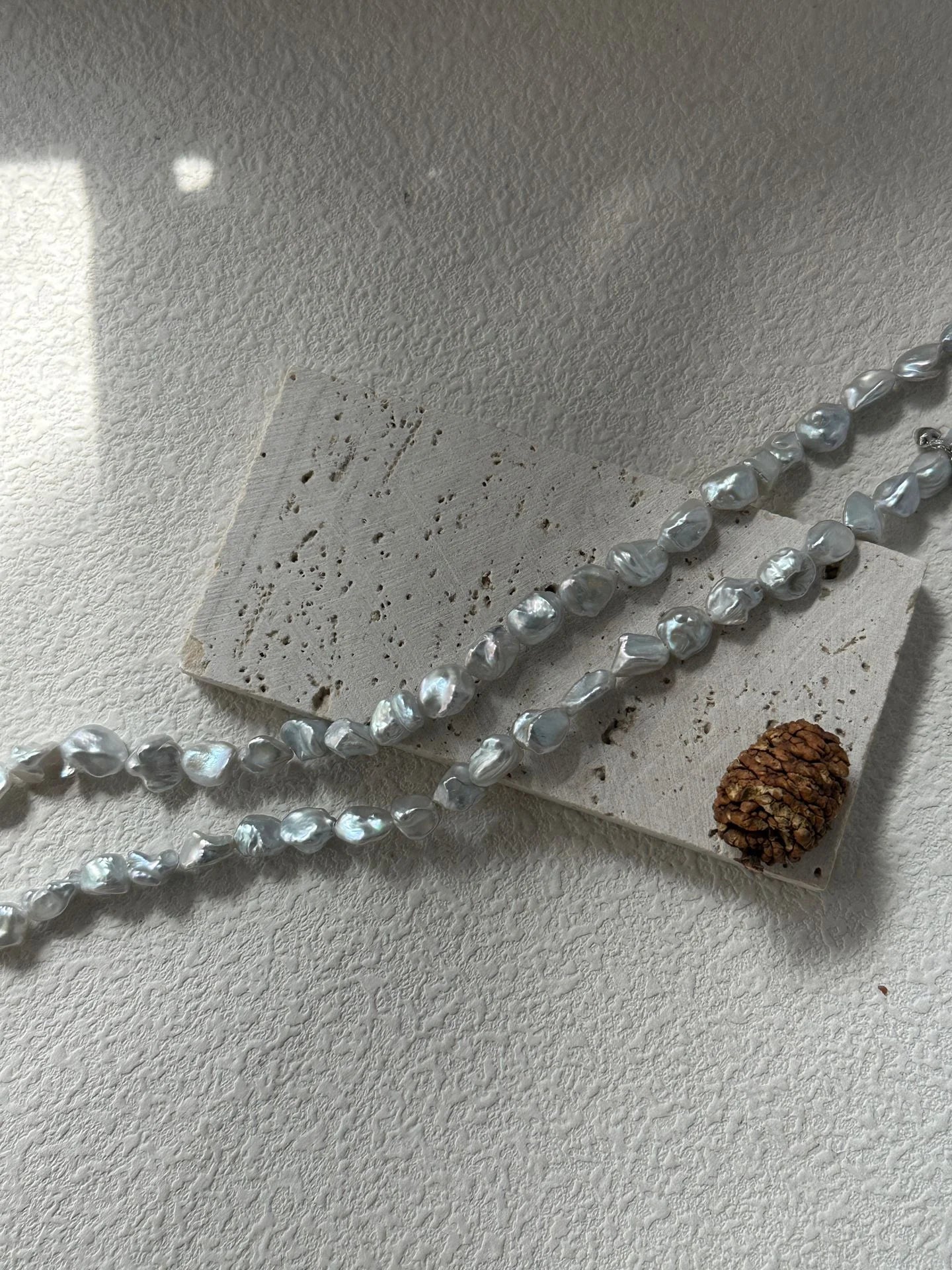 Blue-Blood Star Shard Pearl Necklace