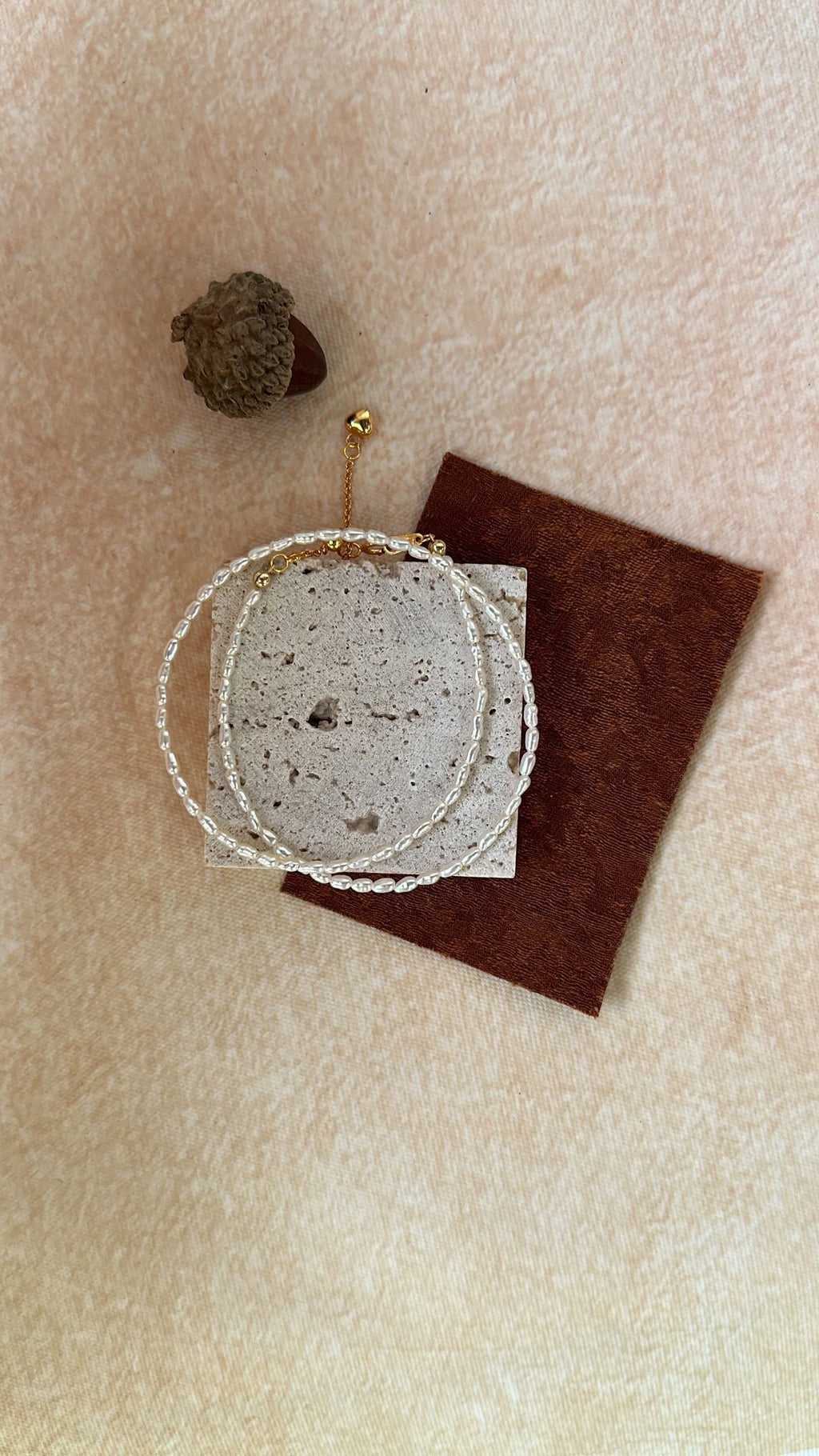 Double Layer Gold keshi Baroque Pearl Bracelet